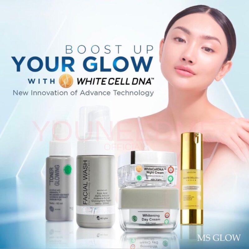 MS Glow Paket White Cell DNA dengan Day Cream