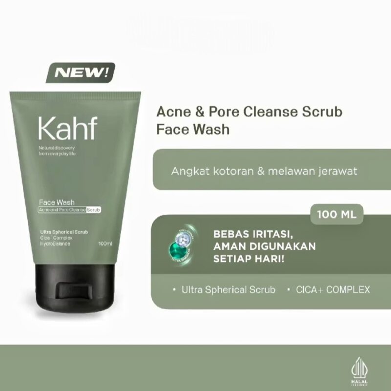 Kahf Acne & Pore Cleanse Scrub Face Wash 100 ml
