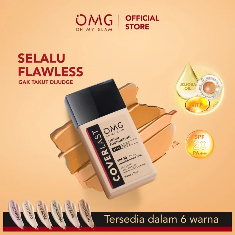 OMG Oh My Glam Coverlast Liquid Foundation